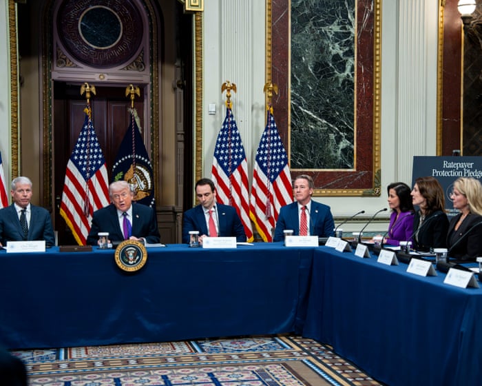 US tech firms pledge at White House to bear costs of energy for datacenters