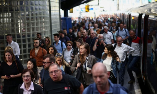 Passengers at Waterloo station during a national rail strike last week.