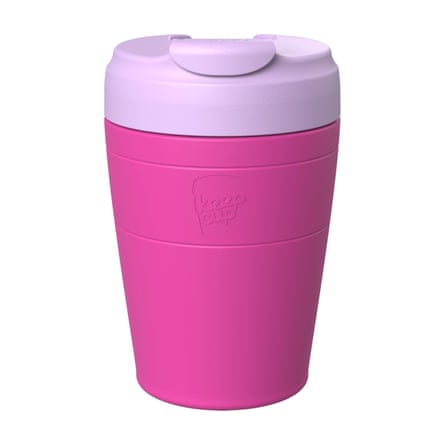 KeepCup Commuter Travel Mug – Insulated Stainless Steel Reusable Coffee Cup with Spill proof Flip Lid – 12oz/340ml