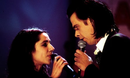 With Nick Cave on Channel 4’s The White Room in 1996.