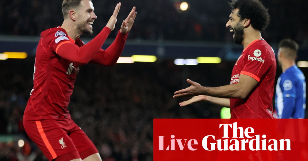 liverpool 2 0 porto champions league as it happened football the guardian