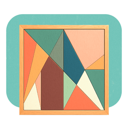 Boostology “Colorgram” calming wooden puzzle