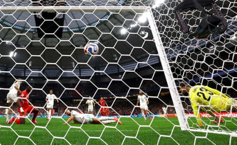 Breel Embolo’s stike finds the net.