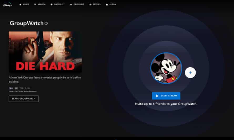 Die hard w Groupwatch na Disney plus