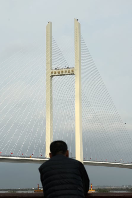 The newly opened New Yalu River Bridge