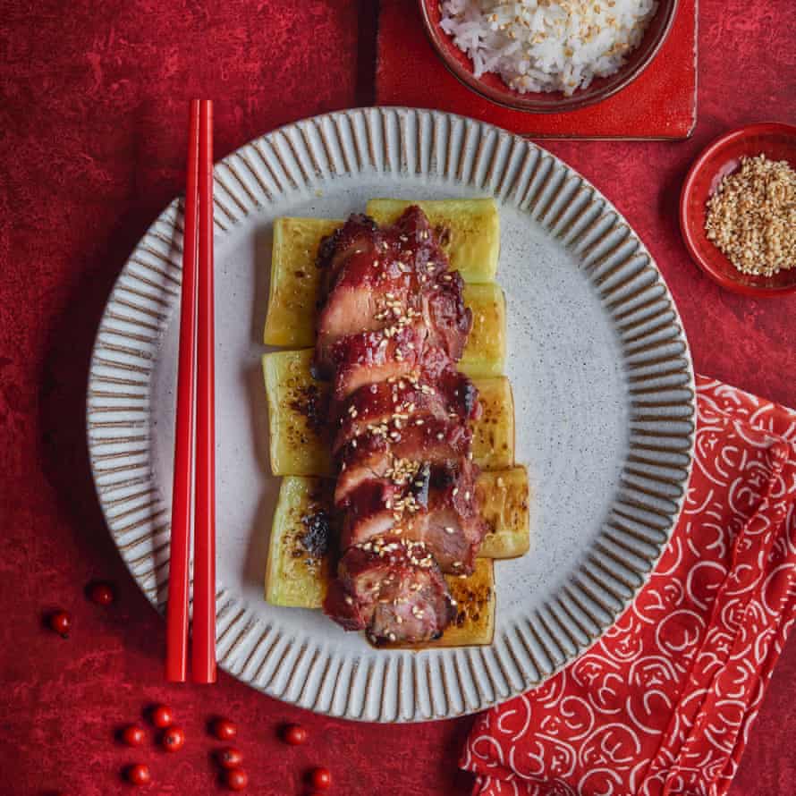 Char siu pork by Erchen Chang.