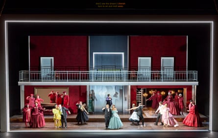 Behind the scenes during a rehearsal of Rossini’s Cinderella (La Cenerentola). A new production by English National Opera at the Coliseum, London