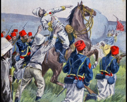 Tiraileurs Senegalais troops. Amedee-Francois Lamy was a French military officer. He was born at Mougins, in the French departement of Alpes-Maritimes on 7 February 1858 and died in the battle of Kousseri on 22 April 1900. The battle of Kousseri originated in French plans to occupy the Chari-Baguirmi region. In 1899–