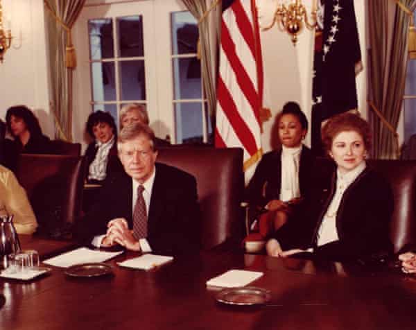 Sarah Weddington with president Jimmy Carter. She served as his assistant from 1978 to 1981.