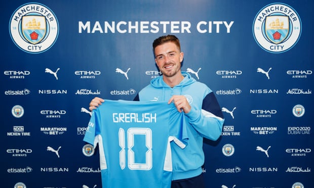 Jack Grealish has cost Manchester City £100m, a British-record signing.
