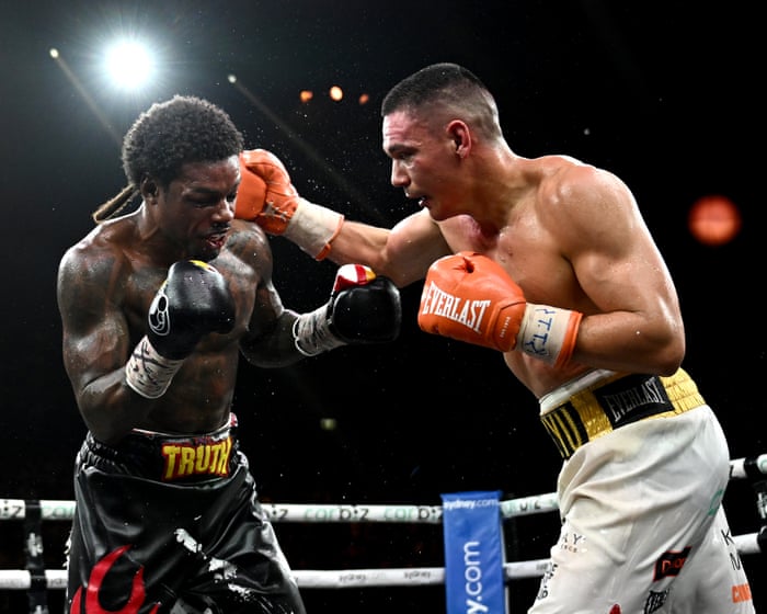 Tim Tszyu targets world title after beating Errol Spence Jr in 12-round epic