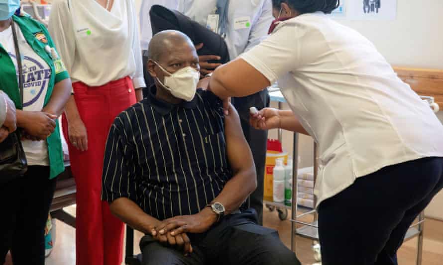 Zweli Mkhize, the former health minister, received a Covid vaccine in February