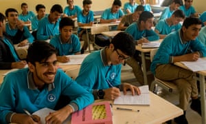 Boys at a Gülenist high school in Kabul