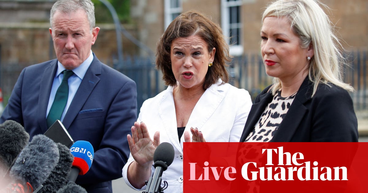 Noord-Ierland: Sinn Féin accuses Boris Johnson of wanting to ‘placate the DUP’ after ‘tough’ meeting – live
