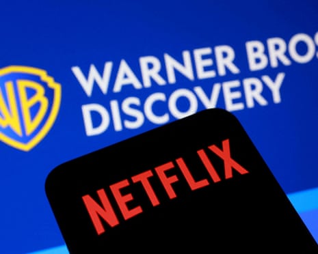 Netflix and Warner Bros Discovery logos