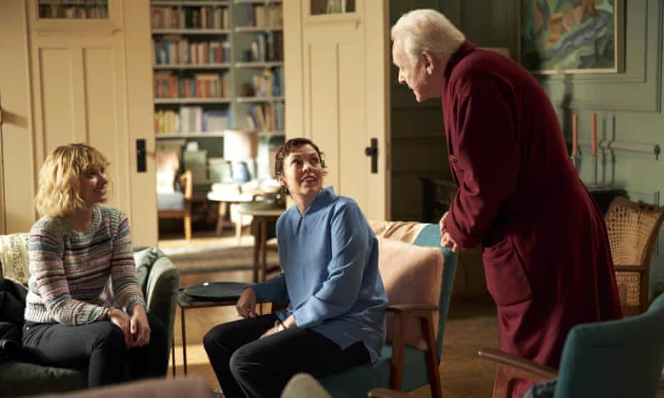 Imogen Poots, Olivia Colman and Hopkins.