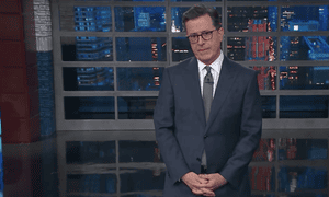 Stephen Colbert on Trump: âHis report card is definitely going to say has problems working and playing well with others.â