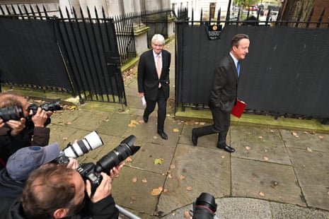 Andrew Mitchell, the development minster (left), and David Cameron, the new foreign secretary.