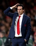 Unai Emery was sacked by Arsenal in November.