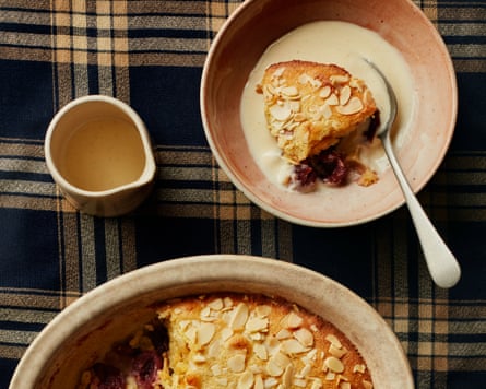 Ravneet Gill’s tinned cherry bakewell pudding