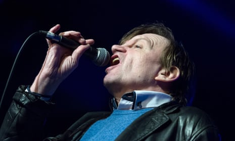 Mark E Smith of The Fall performs in Birmingham earlier this year