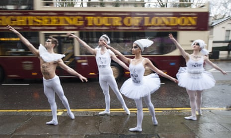 Ballet troupe protest