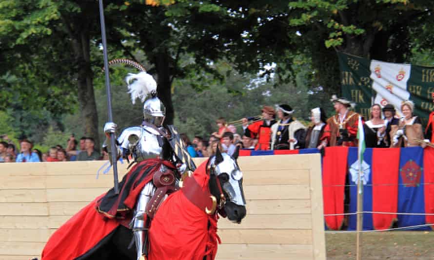 Justing at Hampton Court Palace.