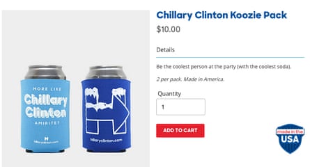 Chillary Clinton Koozie Pack