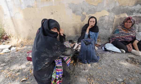 A family from Ghazni who left Afghanistan 28 days ago, wait in Tatvan, eastern Turkey, for a smuggler to take them to Istanbul.