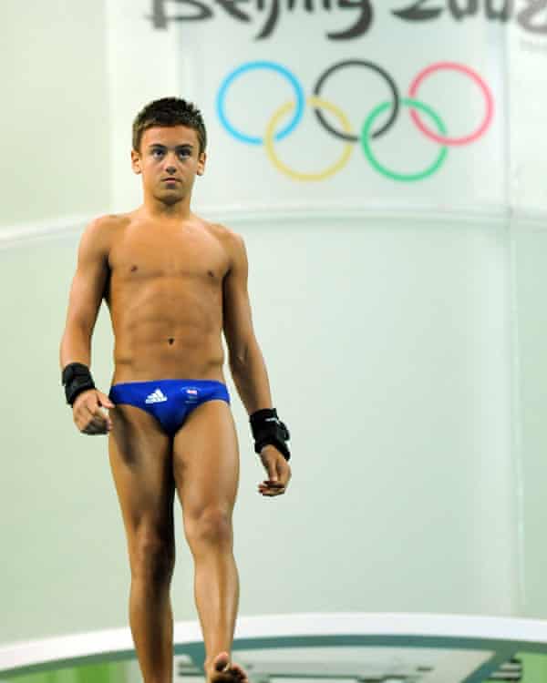 Diver Tom Daley at the 2008 Olympics in Beijing