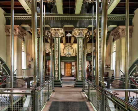The ornate interior of the engine house on the Papplewick pumping station in Nottingham