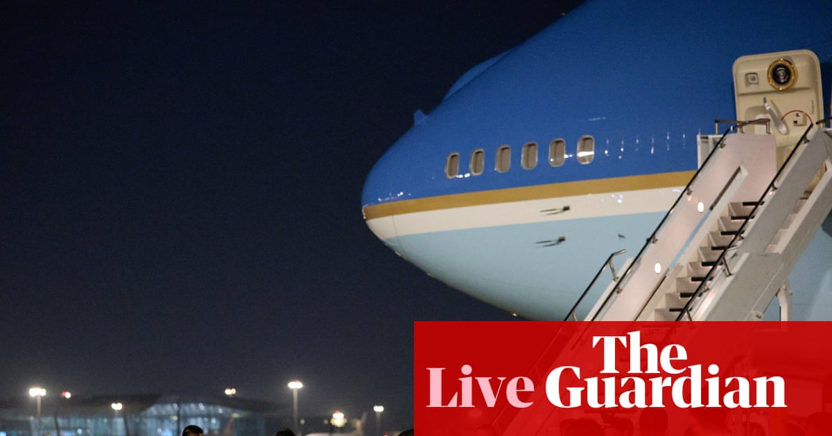 Donald Trump lands in Beijing for high-stakes summit with Xi Jinping live updates