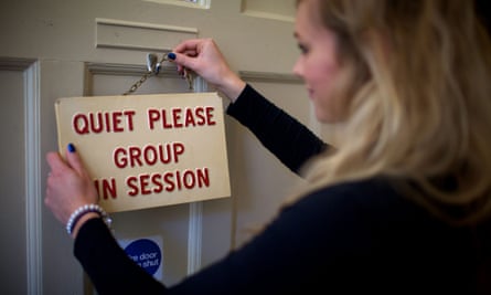 A meeting room at Clouds House treatment centre in Wiltshire, England. Users of the service are recovering from problems with alcohol and drugs.