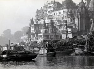 river, boats and temples, Varanasi