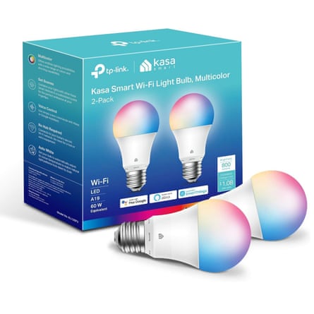 Kasa Smart Light Bulbs displayed on a white background