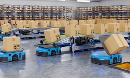 Robots at a distribution centre