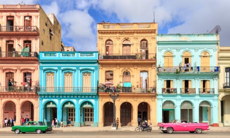 Paseo de Marti in Old Havana, Cuba.