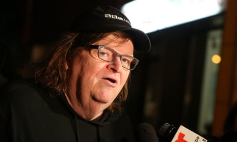 Michael Moore at the New York premiere of Michael Moore in TrumpLand