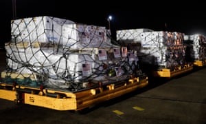 One million Pfizer doses donated by the US arriving in Paraguay yesterday.