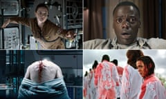 Composite of the films Life, get Out, Raw and Alien:Covenant