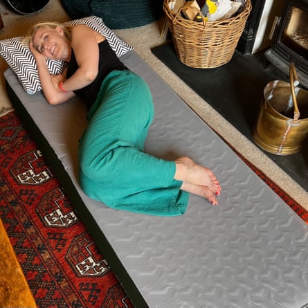 Linda Geddes testing the new Vango Shangri La