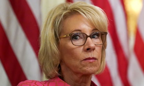 US education Secretary Betsy Devos has resigned