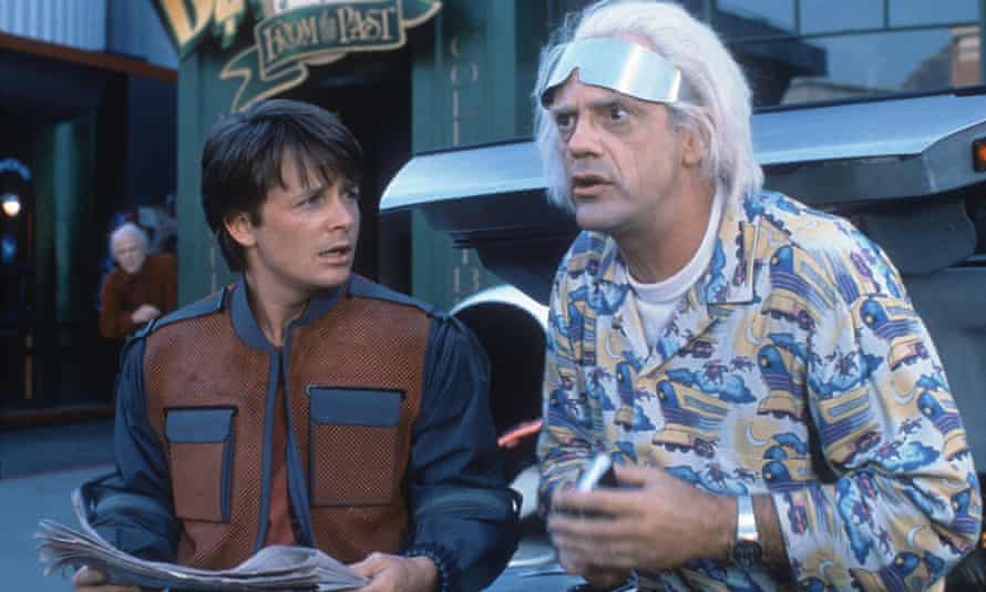 کریستوفر لوید در Back To The Future II با بازی Michael J Fox.