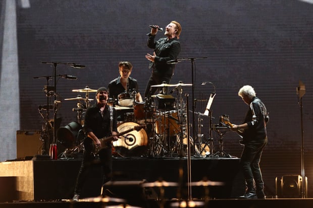 U2 perform at Suncorp Stadium in Brisbane on 12 November