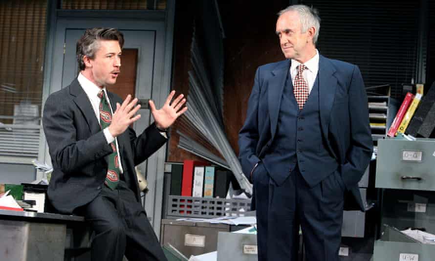 Aidan Gillen and Jonathan Pryce in Glengarry Glen Ross by David Mamet at the Apollo theatre, London, in 2007.