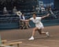 Australian tennis player Evonne Goolagong competes at the Queen’s Club in London, circa 1970