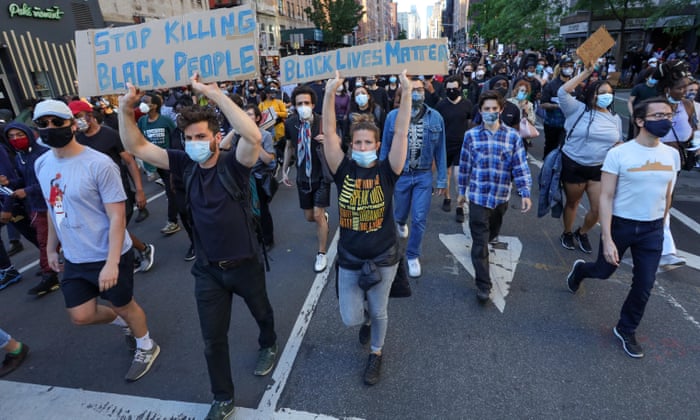 First Thing With America Ablaze Trump Retreated To The Bunker Us News The Guardian