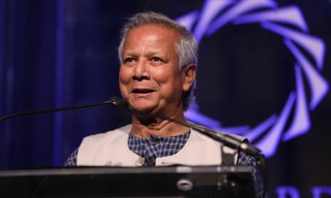 Nobel Peace Laureate Prof Muhammad Yunus receives the 2016 Concordia Leadership Award during 2016 Concordia Summit Awards Dinner in New York in 2016