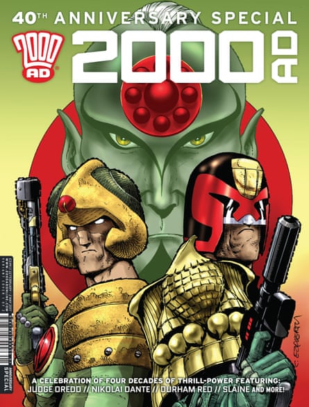 A 40th anniversary special of 2000AD, illustrated by Ezquerra.