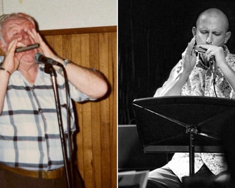 Chris Maunders (right) and his biological grandfather Jack Phillips